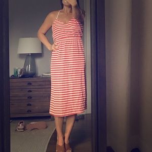 Beautiful coral and white Razorback dress